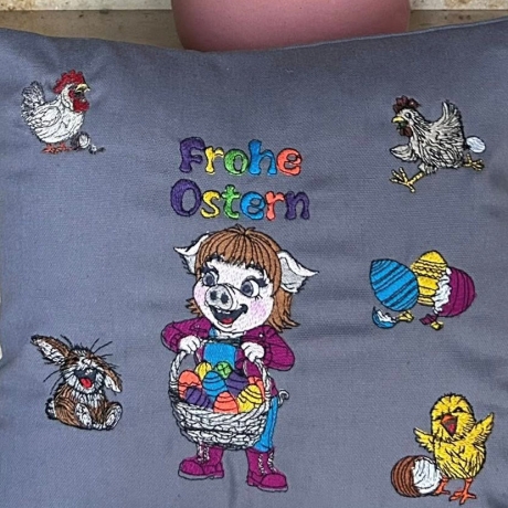 Klara wünscht Frohe Ostern  | 7.77 x 17.03 cm | VS