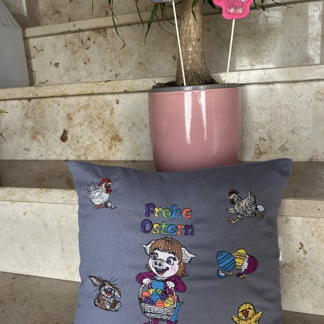 Klara wünscht Frohe Ostern  | 7.77 x 17.03 cm | VS