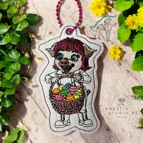 Klara - Frohe Ostern | Anhänger | 5.64 x 9.35 cm | TS | ITH