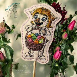 Klara - Frohe Ostern | Stabdatei | 5.64 x 8.71 cm | TS | ITH