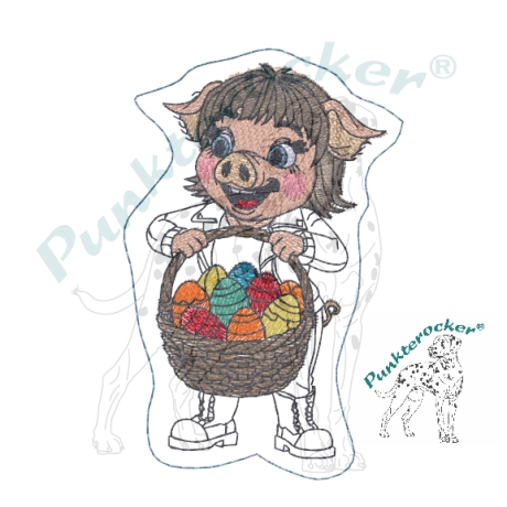 Klara - Frohe Ostern | Stabdatei | 5.64 x 8.71 cm | TS | ITH