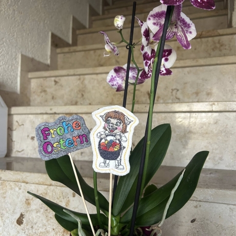 Klara - Frohe Ostern | Stabdatei | 5.64 x 8.71 cm | TS | ITH