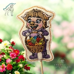 Klara - Frohe Ostern | Stabdatei | 5.64 x 8.71 cm | VS | ITH