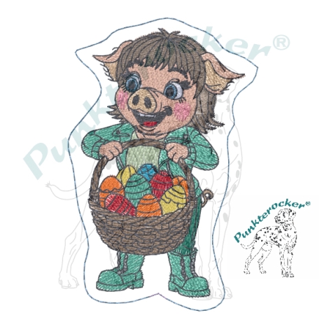 Klara - Frohe Ostern | Stabdatei | 5.64 x 8.71 cm | VS | ITH