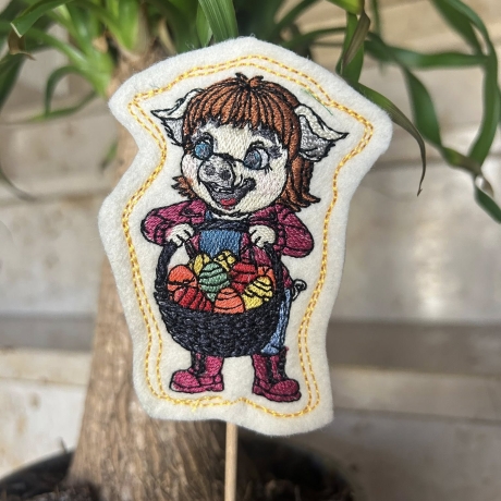 Klara - Frohe Ostern | Stabdatei | 5.64 x 8.71 cm | VS | ITH