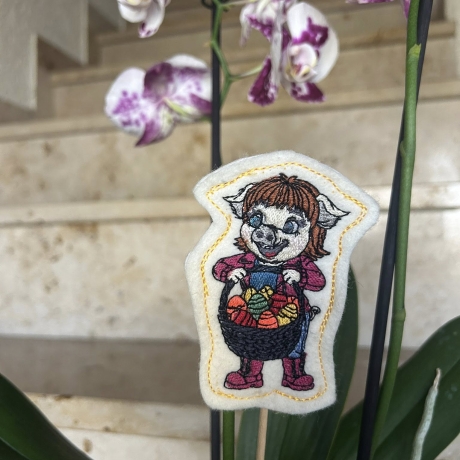 Klara - Frohe Ostern | Stabdatei | 5.64 x 8.71 cm | VS | ITH