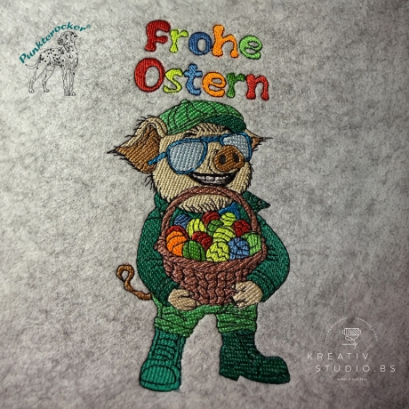 Kurt wünscht Frohe Ostern  | 8.81 x 17.42 cm | VS