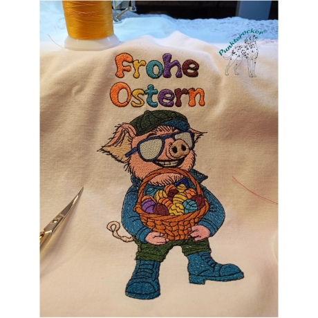 Kurt wünscht Frohe Ostern  | 8.81 x 17.42 cm | VS