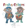 Klara und Kurt wünschen Frohe Ostern  | 19.06 x 17.05 cm | VS