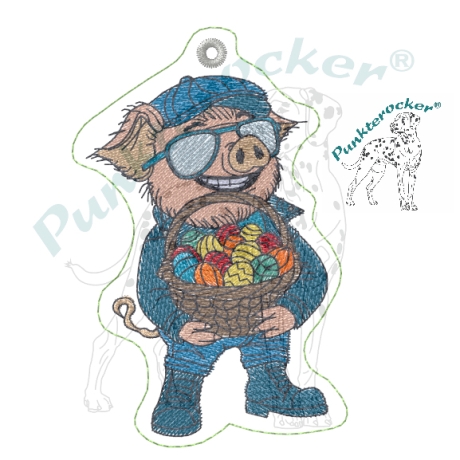 Kurt - Frohe Ostern | Anhänger | 6.13 x 9.35 cm | VS | ITH