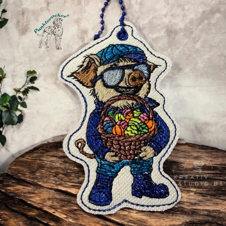 Kurt - Frohe Ostern | Anhänger | 6.13 x 9.35 cm | VS | ITH