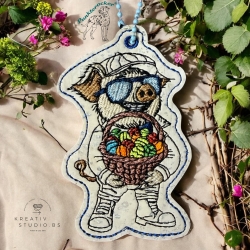 Kurt - Frohe Ostern | Anhänger | 6.13 x 9.35 cm | TS | ITH