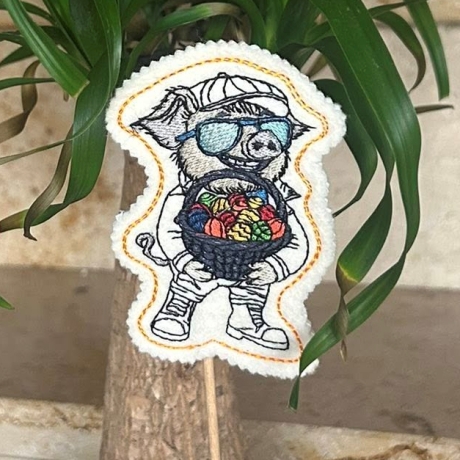 Kurt - Frohe Ostern | Stabdatei | 6.13 x 8.67 cm | TS | ITH