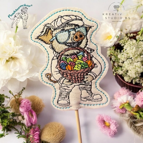 Kurt - Frohe Ostern | Stabdatei | 6.13 x 8.67 cm | TS | ITH