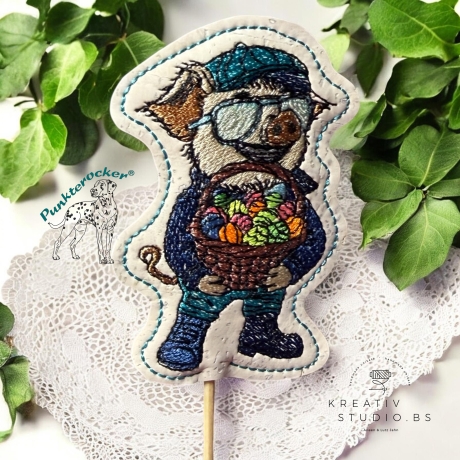 Kurt - Frohe Ostern | Stabdatei | 6.13 x 8.67 cm | VS | ITH