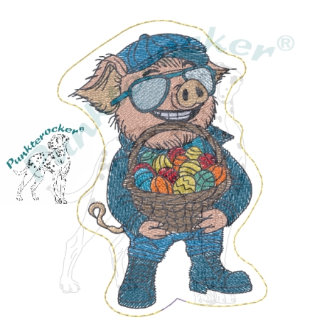 Kurt - Frohe Ostern | Stabdatei | 6.13 x 8.67 cm | VS | ITH