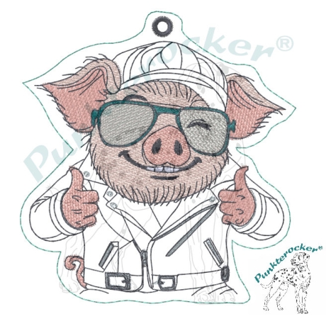 ITH | Glücksschwein Kurt 1 Anhänger | 8.93 x 9.46 cm | TS