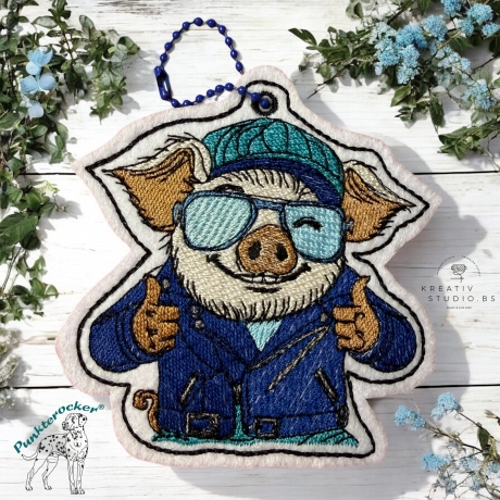 ITH | Glücksschwein Kurt 1 Anhänger | 8.93 x 9.46 cm | VS