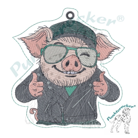 ITH | Glücksschwein Kurt 1 Anhänger | 8.93 x 9.46 cm | VS