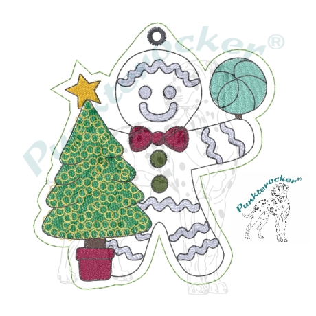 ITH | Anhänger | Lebkuchenmann | 8.59 x 9.47 cm