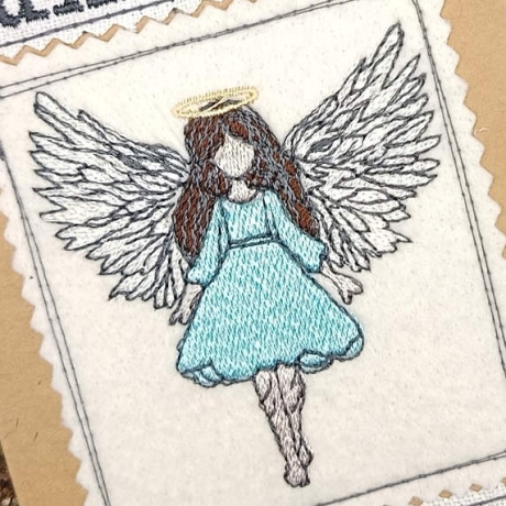  VS | Mädchen mit Flügel | 7.08 x 7.50 cm