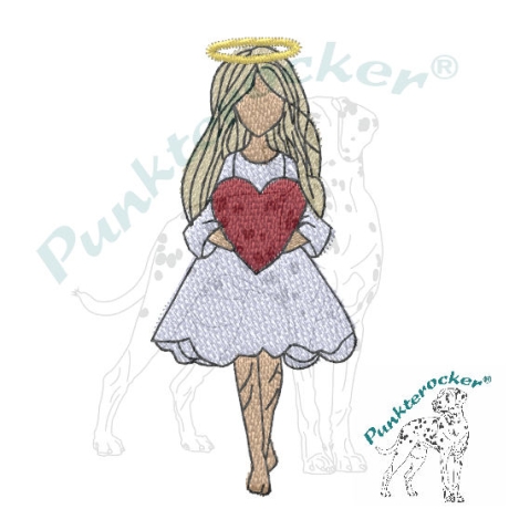  VS | kleines Mädchen mit Herz | 3.15 x 7.01 cm