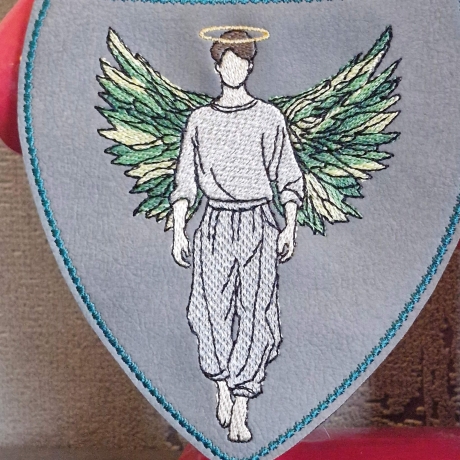  VS | junger Mann mit Flügel | 8.01 x 10.49 cm