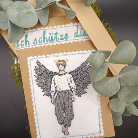  VS | junger Mann mit Flügel | 7.31 x 9.57 cm