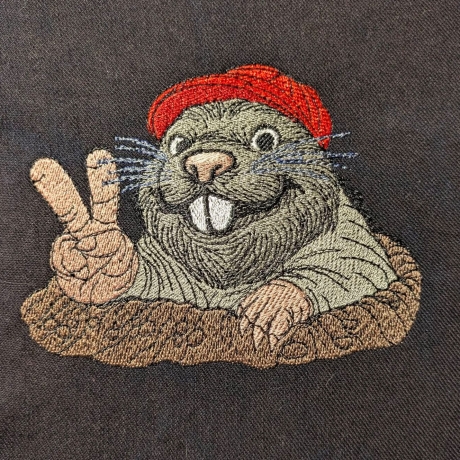 Maulwurf peace | 9.45 x 7.34 cm | VS