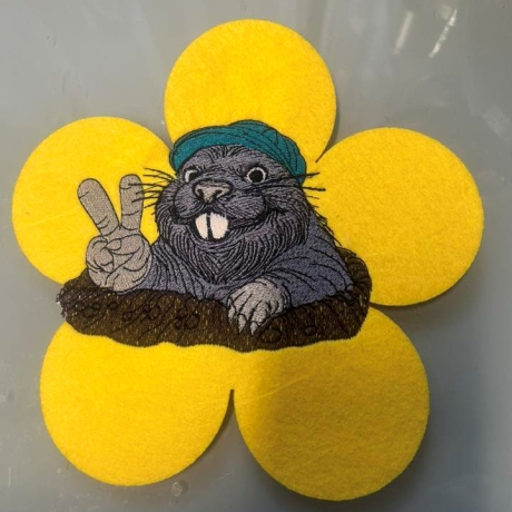 Maulwurf peace | 9.45 x 7.34 cm | VS