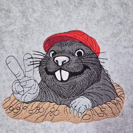 Maulwurf peace | 9.45 x 7.34 cm | VS