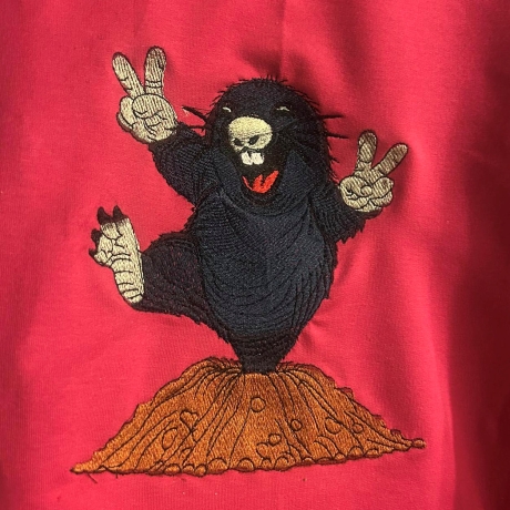 Maulwurf tanz auf dem Hügel | 8.68 x 9.46 cm | VS