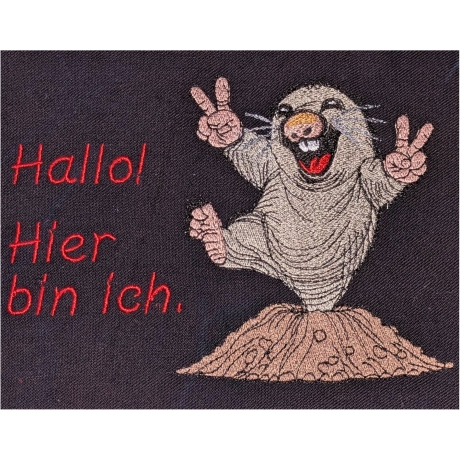 Maulwurf tanz auf dem Hügel | 8.68 x 9.46 cm | VS