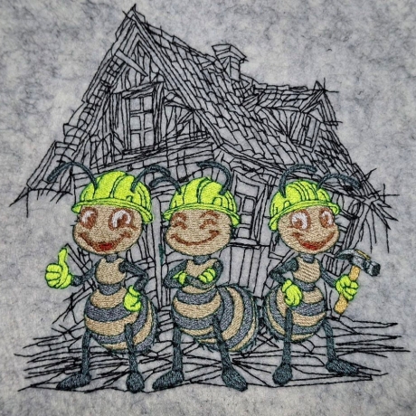 Ameisen - 3 Meister mit Meisterwerk | 18.80 x 18.86 cm | VS-TS