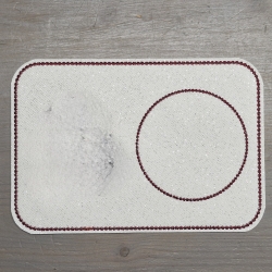  ITH | MugRug blanko mit Dekostich | 17.81 x 12.21 cm