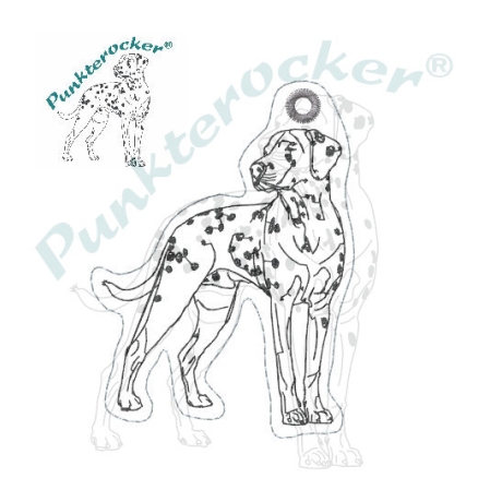 ITH Anhänger Punkterocker Cajus - Kontur - 5.79 x 7.85 cm