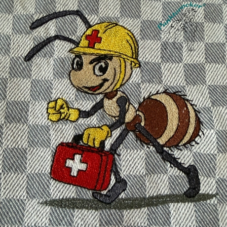 Ameise - der Sani | 9.81 x 9.73 cm | VS