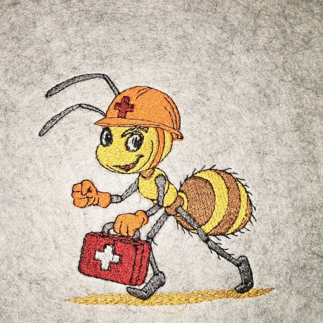 Ameise - der Sani | 9.81 x 9.73 cm | VS