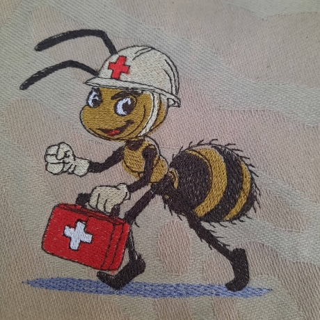 Ameise - der Sani | 9.81 x 9.73 cm | VS