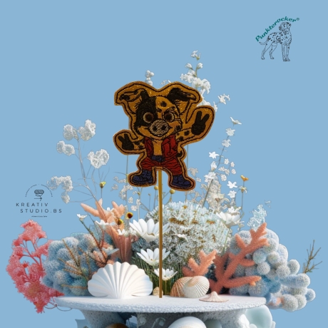 ITH TS-Stabdatei - Peace-Porky - Größe 7.06 x 7.66 cm