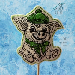 ITH TS-Stabdatei - Schleifen-Schorsch - Größe 6.96 x 8.40 cm