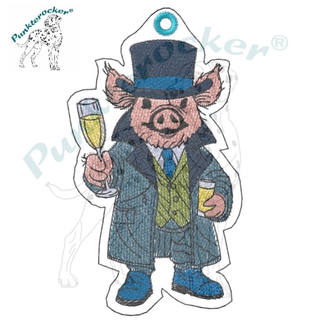 ITH VS-Anhänger - Sir Schampus  - Größe 5.32 x 9.35 cm