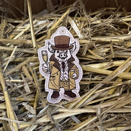 ITH TS-Anhänger - Sir Schampus - Größe 5.32 x 9.35 cm