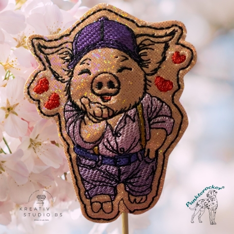 ITH TS-Stabdatei - Herzens-Hugo - Größe 6.96 x 8.63 cm