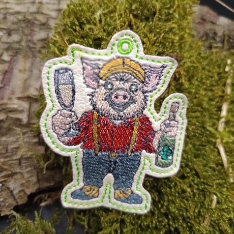 ITH VS-Anhänger - Sekt-Schorsch - Größe 6.12 x 7.85 cm