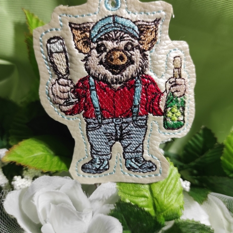 ITH VS-Anhänger - Sekt-Schorsch - Größe 6.12 x 7.85 cm