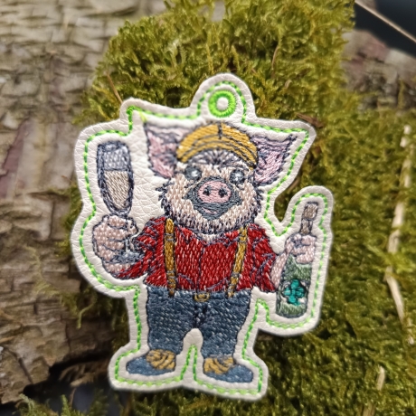 ITH VS-Anhänger - Sekt-Schorsch - Größe 6.12 x 7.85 cm