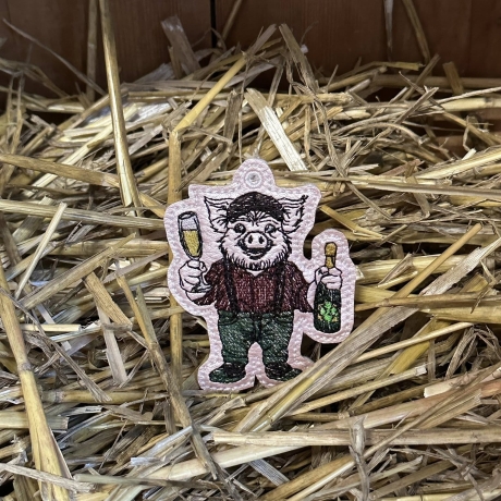 ITH TS-Anhänger - Sekt-Schorsch - Größe 6.12 x 7.85 cm