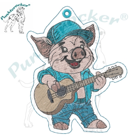 ITH VS-Anhänger - Gitarren-Günni - Größe 6.97 x 8.85 cm