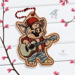 ITH TS-Anhänger - Gitarren-Günni - Größe 6.97 x 8.85 cm